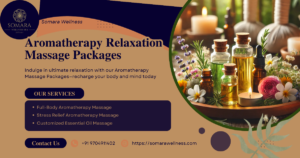 Aromatherapy treatment with essential oils at a spa