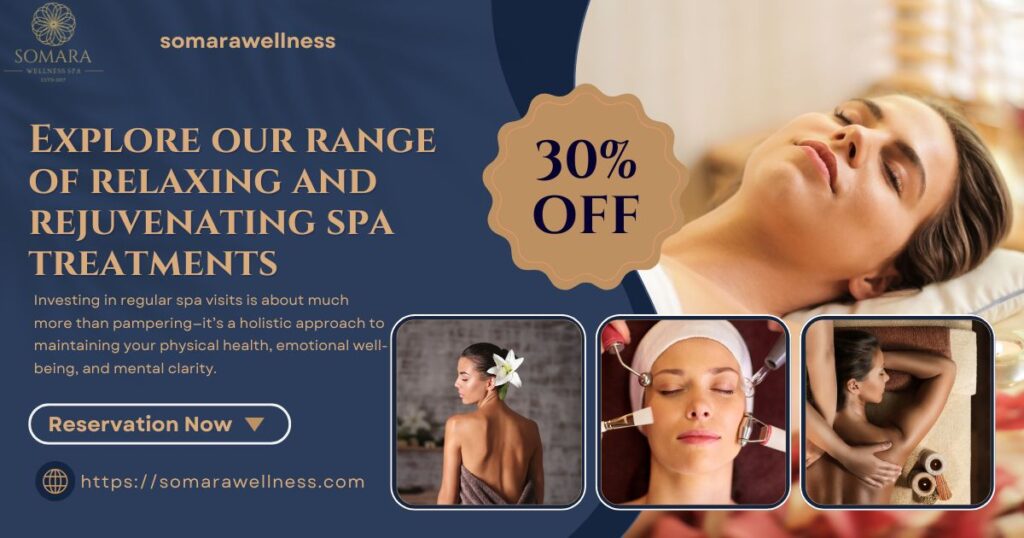 Relaxing spa experience with a enjoying a rejuvenating massage